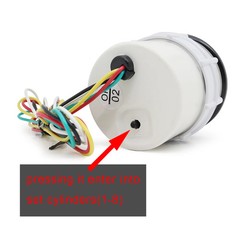 2“52mm Smoke Lens Auto Tachometer White LED 0-8000 RPM Meter Car Gauge 1-8 Cylin