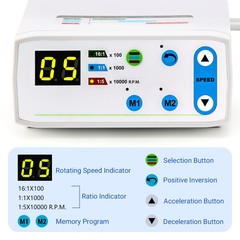 Dental Surgical LED Brushless Electric Micro Motor 1:1/1:5/16:1 Use ISO-E type