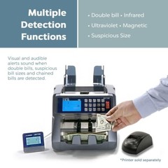 AccuBANKER AB7100 Mixed Bill Value Money Counter with Counterfeit Bill Detection