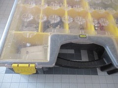 Stanley Organizer with F-CONN, DIGICON, and unmarked co-ax Connectors