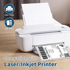 Half Sheet Shipping Labels 8.5×5.5 Self Adhesive 2 Per Sheet Blank Labels 2-UP