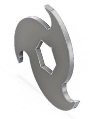 14 X 5MM BLADE BASIC SHREDDER – 3 ROTATION SHEAR BLADES – 6MM MESH