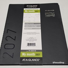 ATAGLANCE 2027 Planner, Monthly, 9″ x 11″, Contemporary, Black 70260X0527