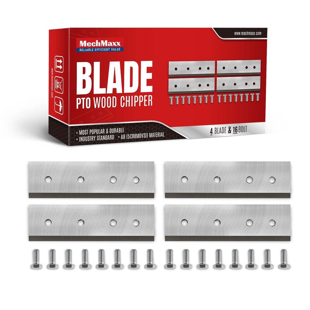 ( 1 Pack / 4 Pcs ) Blade for MechMaxx PTO BX42S Wood Chipper