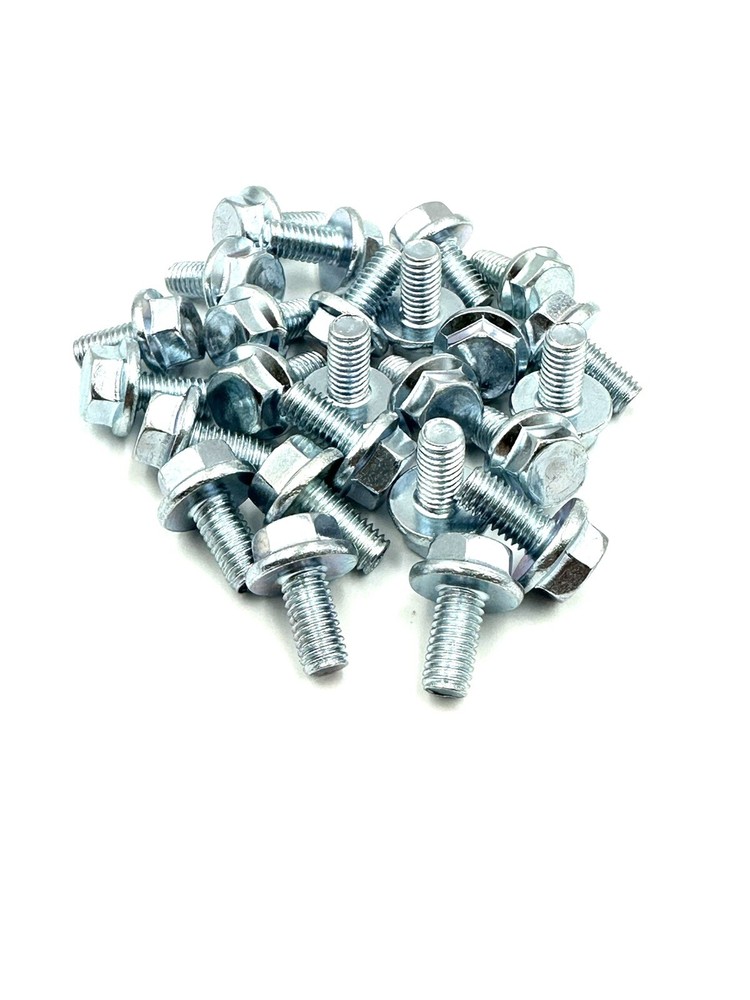 (25) M6-1.0 x 12 or M6x12 6mm x 12mm Standard 10mm Head Hex Bolt Zinc