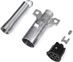 Heavy Duty 7 Pin Round Trailer Connector – 7 Color: 7 Way Trailer Plug (1 Pc)