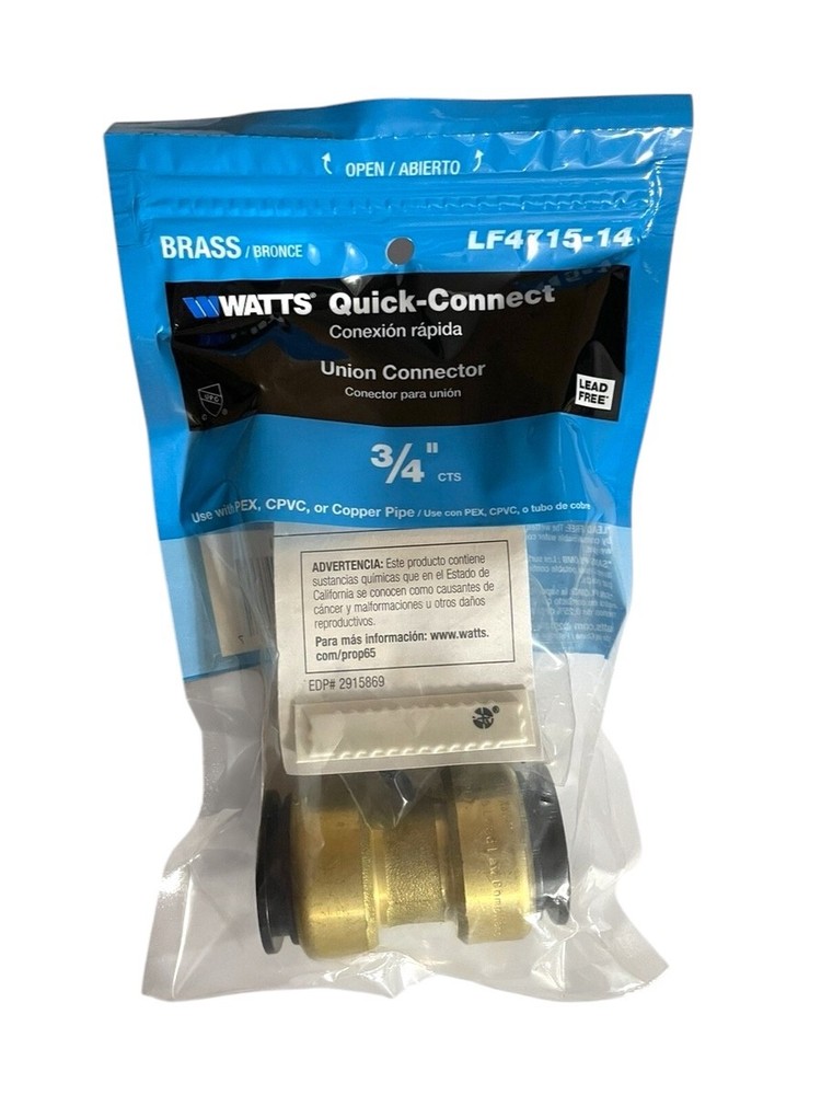 12-pack 3/4″ push to connect coupling WATTS SharkBite Type LF4715-14
