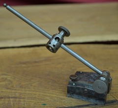 The L.S. Starrett Co. No. 257 Case Hardened Surface Gage w 9″ Spindle & 57S Snug