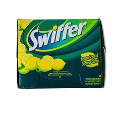 Swiffer Disposable Cloths Lemon Scented Refills 32 Count Dry Sweeping