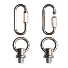 2 PCS Brush Nickel Hook Rings For Light Fixture M10/M12 Available 2 Link Buckles