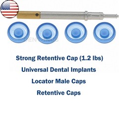 Dental Attachment Abutment Male Cap Tool fit Zimmer Removable PAØ3.5mm/4.5mm