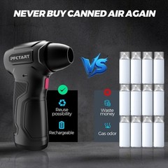 Compress Air Duster, 200000RPM Electric Air Duster with Brushless Motor, Roll…