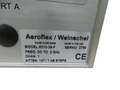 Aeroflex / Weinschel 8310-35-F Programmable Attenuator 1-Ch 2GHz 127dB/1dB