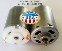 1 x RS-545 DC Motor 6 – 25V 12000 RPM, High Torque, DIY Tools, Models..New.