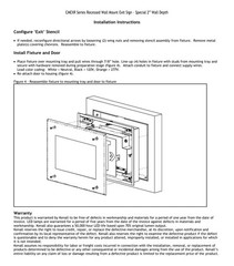 Kenall Cleanroom LED recessed wall mount Emergency Exit Stainless Steel NIB