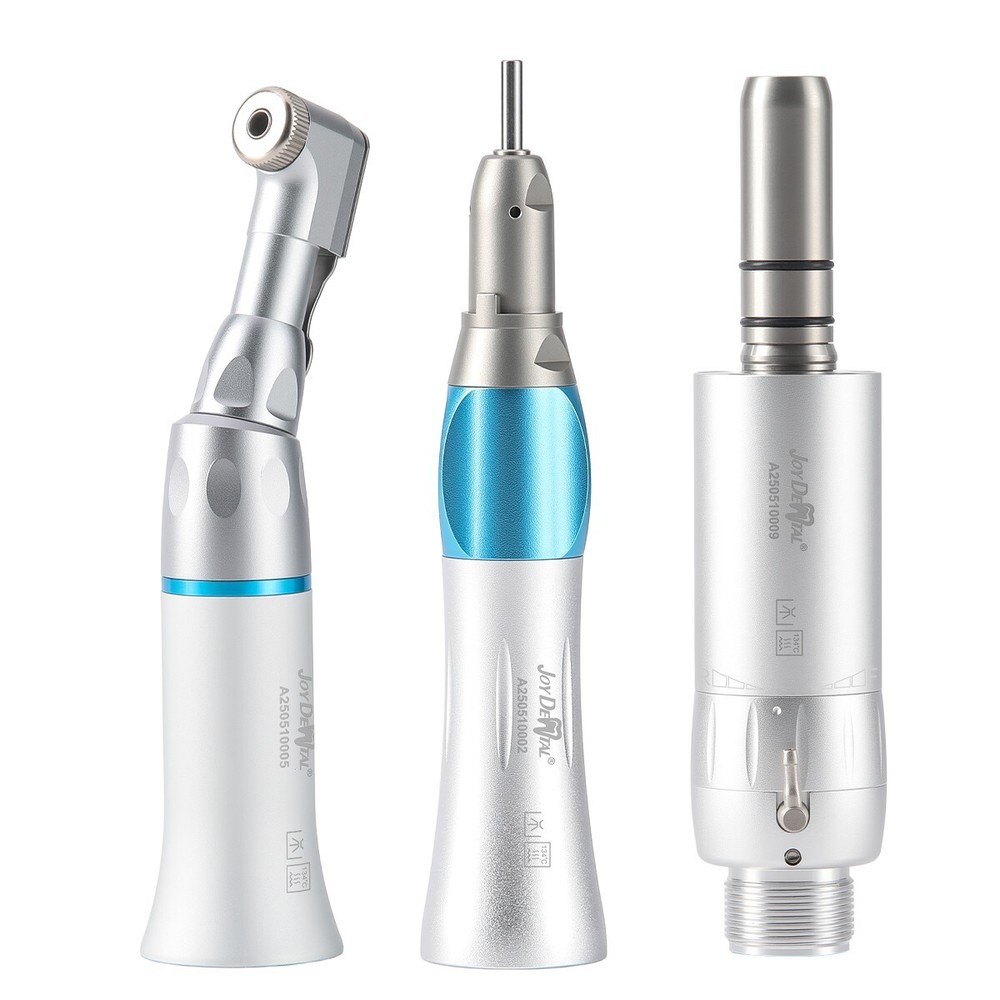 Dental Latch Slow Low Speed Handpiece Kit Contra Angle Air Motor E-type 2/4hole