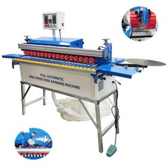 Edge Banding Machine Straight&Curve Line Band&Trimming with Control Device 110V