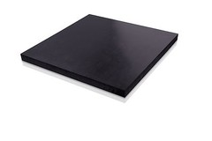UHMW Polyethylene Plastic Sheet 1-1/2″ x 12″ x 12″ Black Color