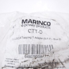 Marinco Power Products Blue CL/CLS/CLM Tapping T Adapter M-F-F CTT-D