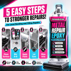 Metal Epoxy Glue for Cast Iron Aluminum Stainless Steel Repair