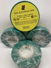 VINYL PVC ELECTRICAL TAPES, FLAME RETARDANT, 3/4 66 fet green , 1 ROLL