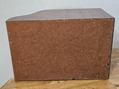Antique 1900s Wooden Roll Top Tabletop. Secretary Desk Organizer Caddy Fine wood