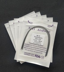 50 Packs Dental Orthodontic Super Elastic NITI Arch Wires Round Natural Form