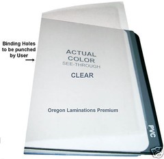 500/pack Clear 7 Mil Report Covers 8-1/2 x 11 Plastic Binding Sheets unpunched