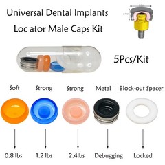 US Nobel Active Locator Overdenture Abutment Narrow Platform NP NA352 & Male Cap