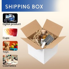 Mefleet 8x8x8″ Shipping Boxes 25 Pack – 8x8x8 inches (25 Pack), White