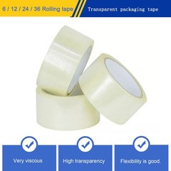6pcs rolls 2″x75 yds shipping packaging clear tape express Official UL