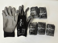 New Ansell HyFlex 11-600 Light Duty Gloves 6-PACK Size 10 (GU-5)