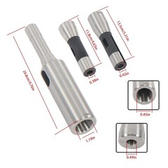 Versatile 4 Pack Set Steel Contains R8 Shank to Morse Taper MT1, MT2, MT3 & MT4