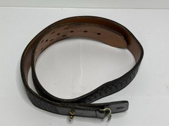 Vintage Smith & Wesson Black Leather Basketweave Duty Belt Size 34 / 42″ Inches