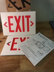 Dual-Lite Forms Collections LX EXIT Sign LXURWEI