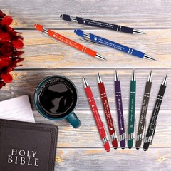 Fuutreo 50 Pcs Christian Pens Gift Bulk 1 Count (Pack of 50), Multicolor
