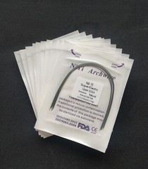 50 Packs Dental Orthodontic Super Elastic NITI Arch Wires Round Natural Form
