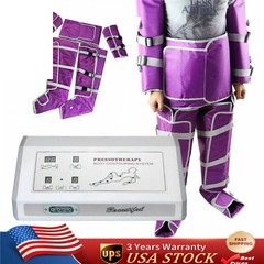Air Pressure Pressotherapy Lymphatic Machine Massage Body Massage Suit Salon US
