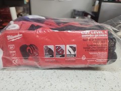Milwaukee 48-22-8903B Cut Level A1 Nitrile Dipped Gloves, SMARTSWIPE, S-2XL, Dz