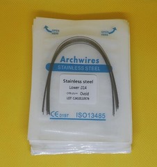 100Pcs Dental Orthodontic Stainless Steel Arch Wires Round Ovoid Form 10Packs