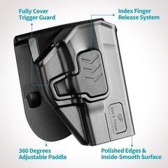 Taurus G2C G3C Holster, OWB Holster Fits 9mm/.40 Cal Taurus G2C/G3C/G2S, Taur…