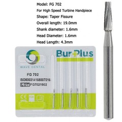 Wave Dental Carbide Burs High Speed Friction Crip FG 169L 699 701L Taper Fissure