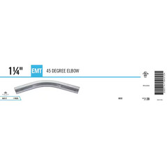 1-1/4 In. Electric Metallic Tube (EMT) 45° Elbow