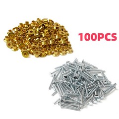 Pack of 100 For Peterbilt 379 Hucks & Collars – 3/16″ New Medium Flange Collars