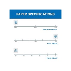 Hammermill Colored Paper, 20 lb Blue Printer Paper, 8.5 x 11-10 Ream (5,000 Shee