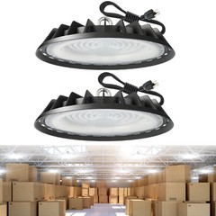 300W UFO LED High Bay Light Commercial Bay Lighting for Barn Gym Factory Shop 2P