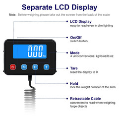 Digital Shipping Postal Scale 0.5 Oz High Accuracy！440Lb Commercial Weight Sc…