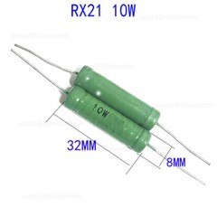 10W Wirewound Resistors Axial Leaded 5% J 0.05 to 47K ohm Resistor Through Hole