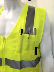 FX Safety Class 2 High Visibility Safety Vest: Solid Lime Front/ Mesh Back