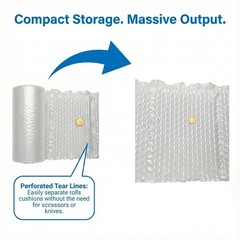 984ft x 12″ x16″ Air Cushion Machine Film Packaging Roll – Small Bubble Roll